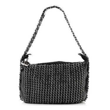 CHANEL Lambskin Triple Chain Hobo Black - image 1