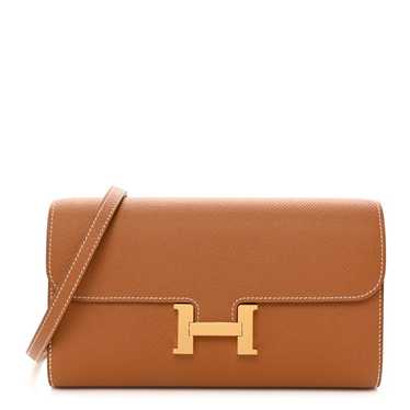 HERMES Epsom Constance Long Wallet To Go Gold