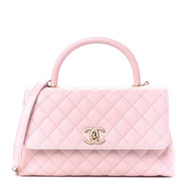 CHANEL Caviar Quilted Small Coco Handle Flap Ligh… - image 1