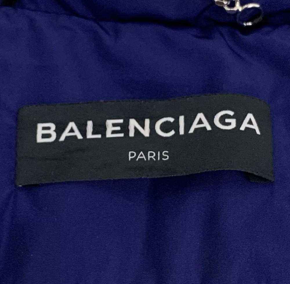 Balenciaga Balenciaga logo letter print long blue… - image 4