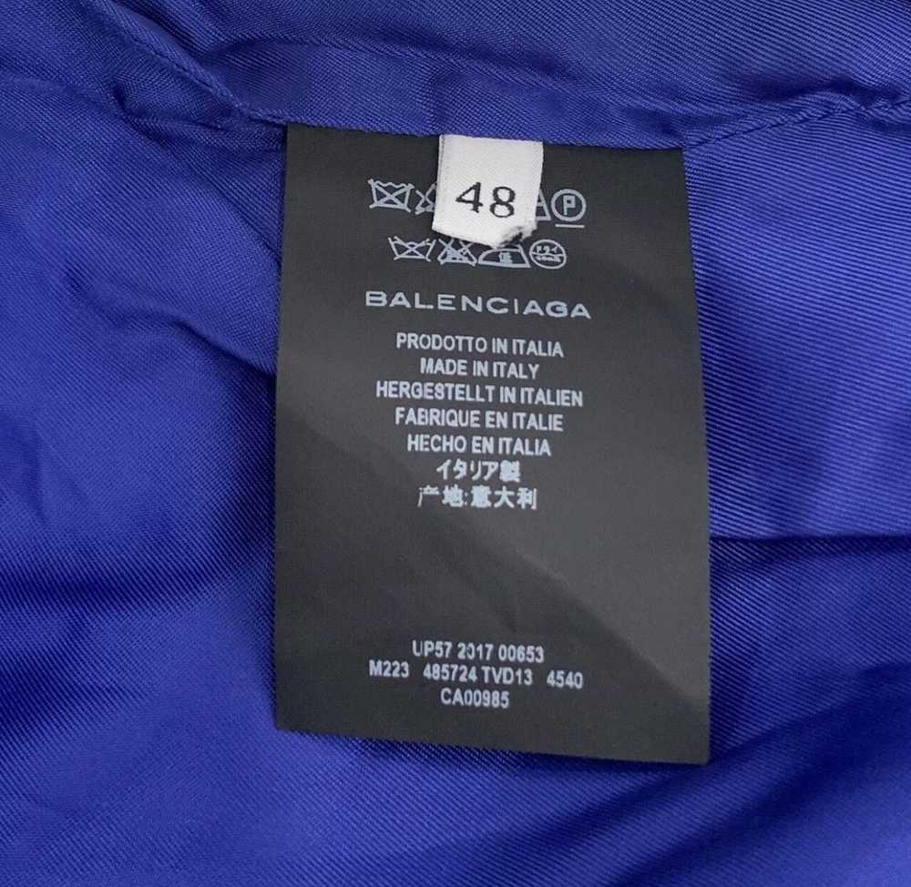 Balenciaga Balenciaga logo letter print long blue… - image 5