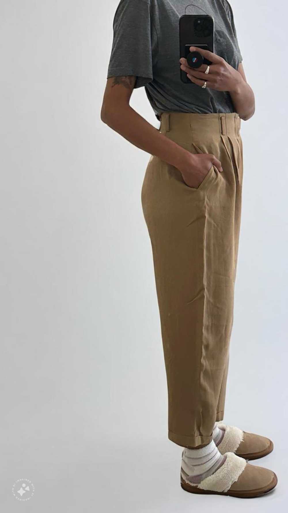 Ellen Tracy High Rise Pleated Tapered Pant (6) |… - image 6