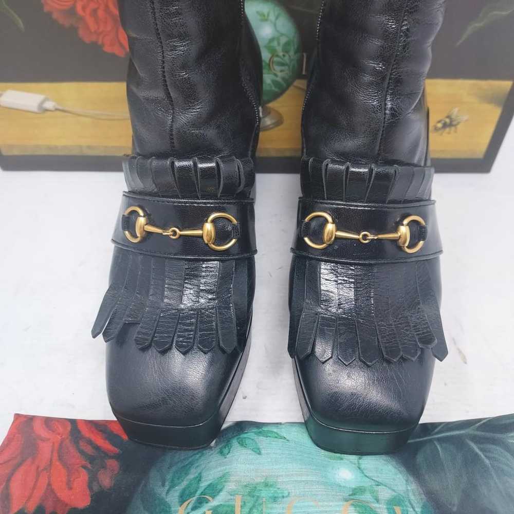 Gucci Leather boots - image 10