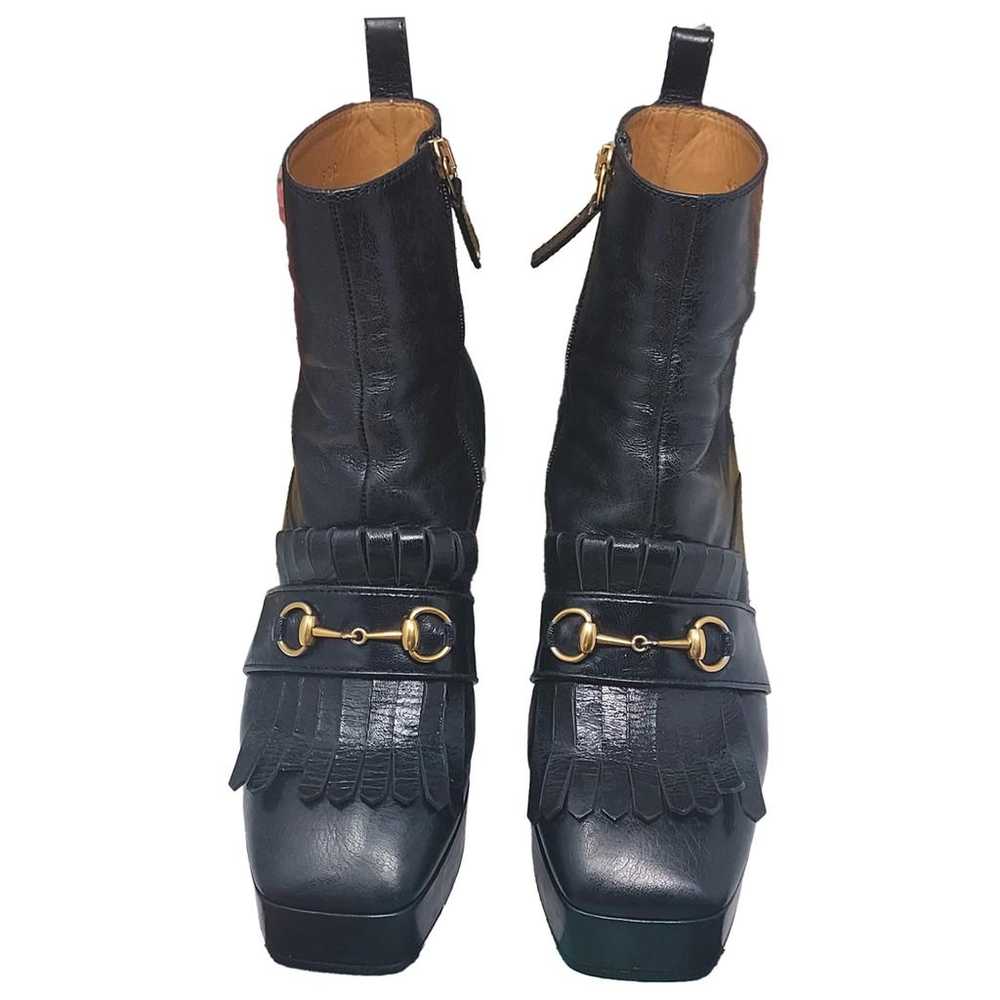 Gucci Leather boots - image 1