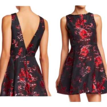 Alice + Olivia Floral Jacquard Cocktail Dress Meta