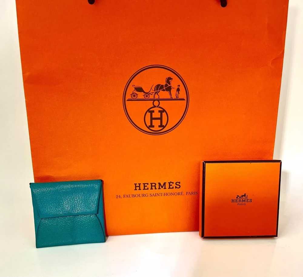 Hermès Purse Chevre Mysore Bastia Verso Coin Purs… - image 9