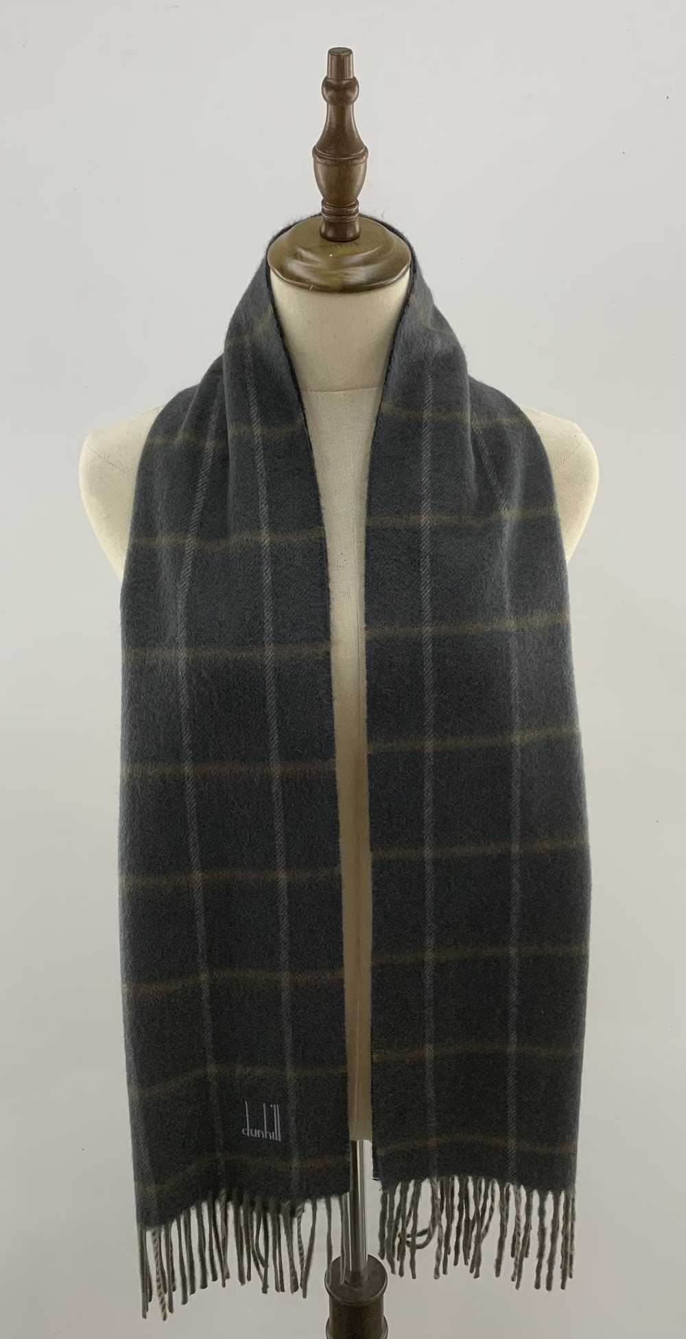 Alfred Dunhill × Vintage Dunhill Scarf / Cashmere… - image 1