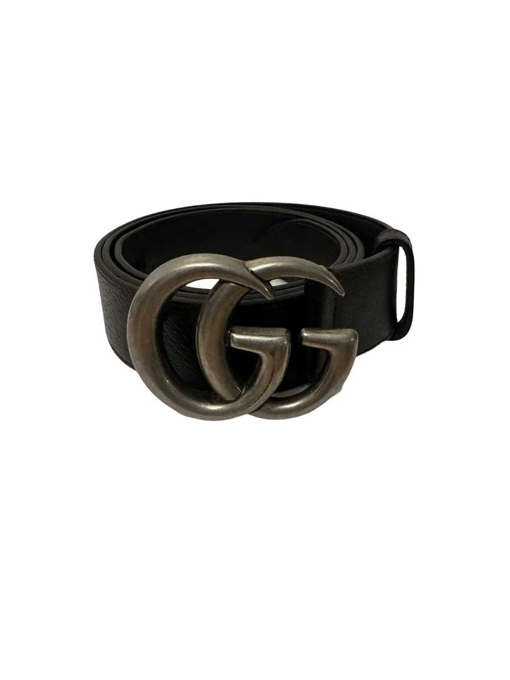 Gucci Gucci Marmont Belt Palladium Toned Double G… - image 1