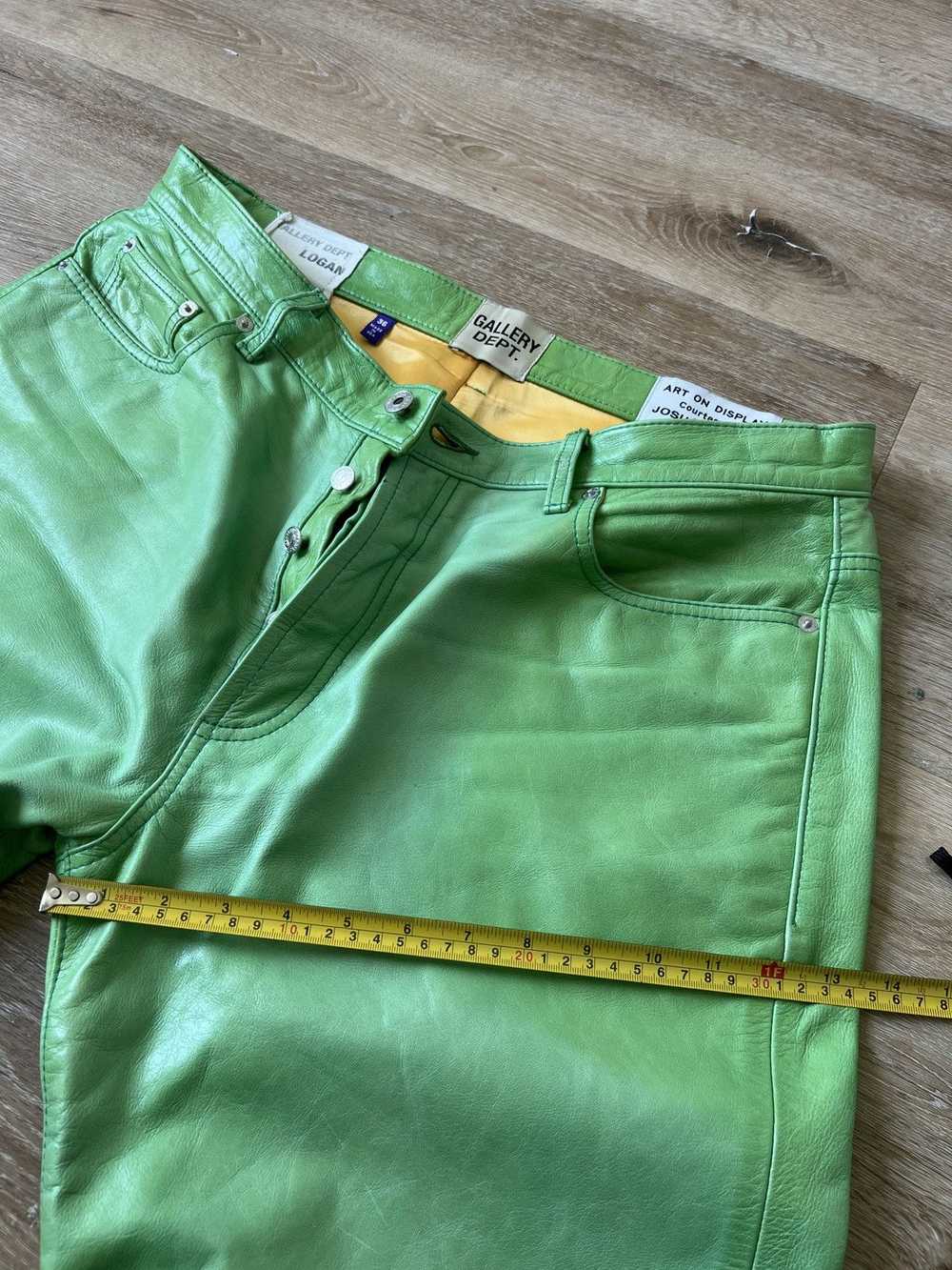 Gallery Dept. Gallery Dept. Green leather pants - image 11