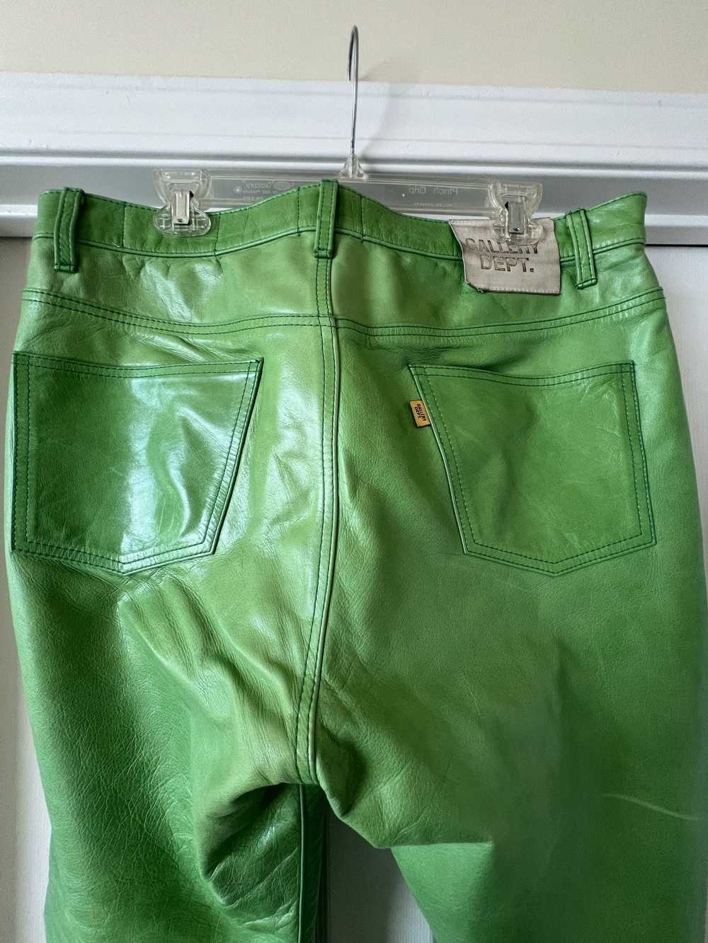 Gallery Dept. Gallery Dept. Green leather pants - image 4