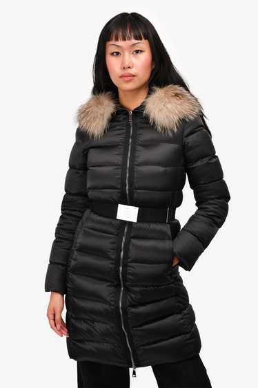 Moncler Black Tinuviel Giubbotto Fox Fur Hooded Do