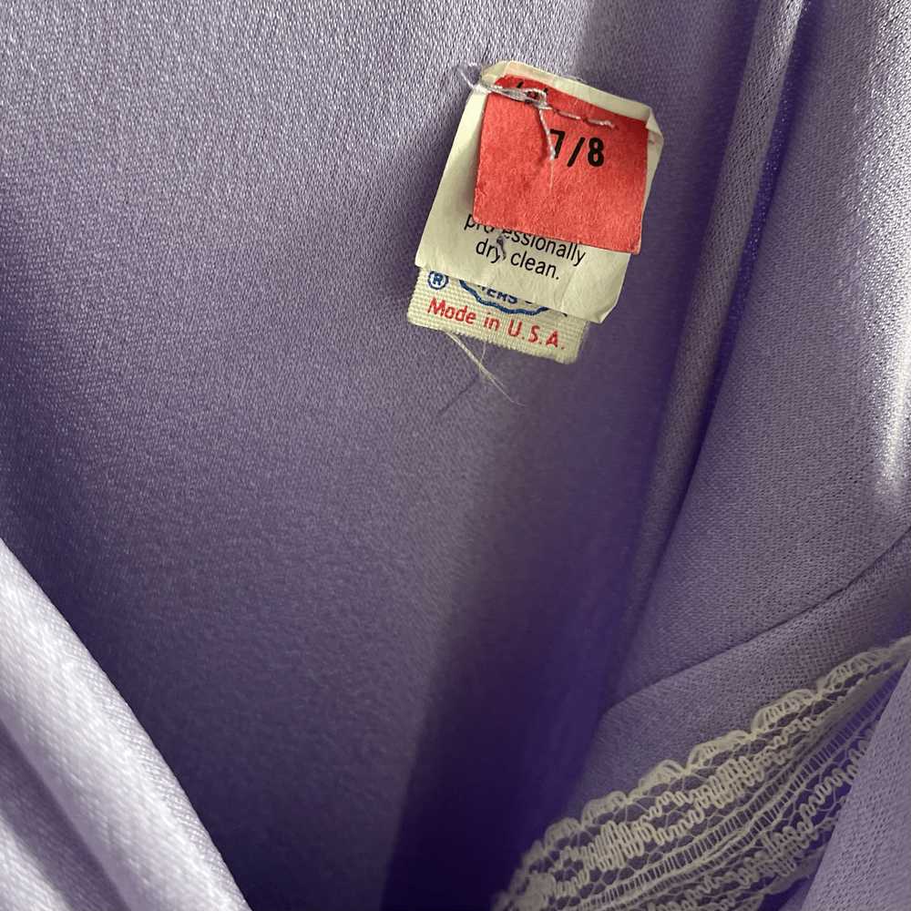 70s Lavender Drape Dress - image 11