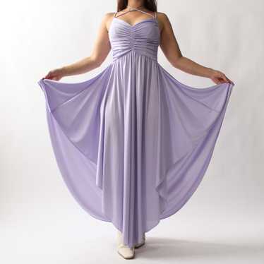 70s Lavender Drape Dress - image 1