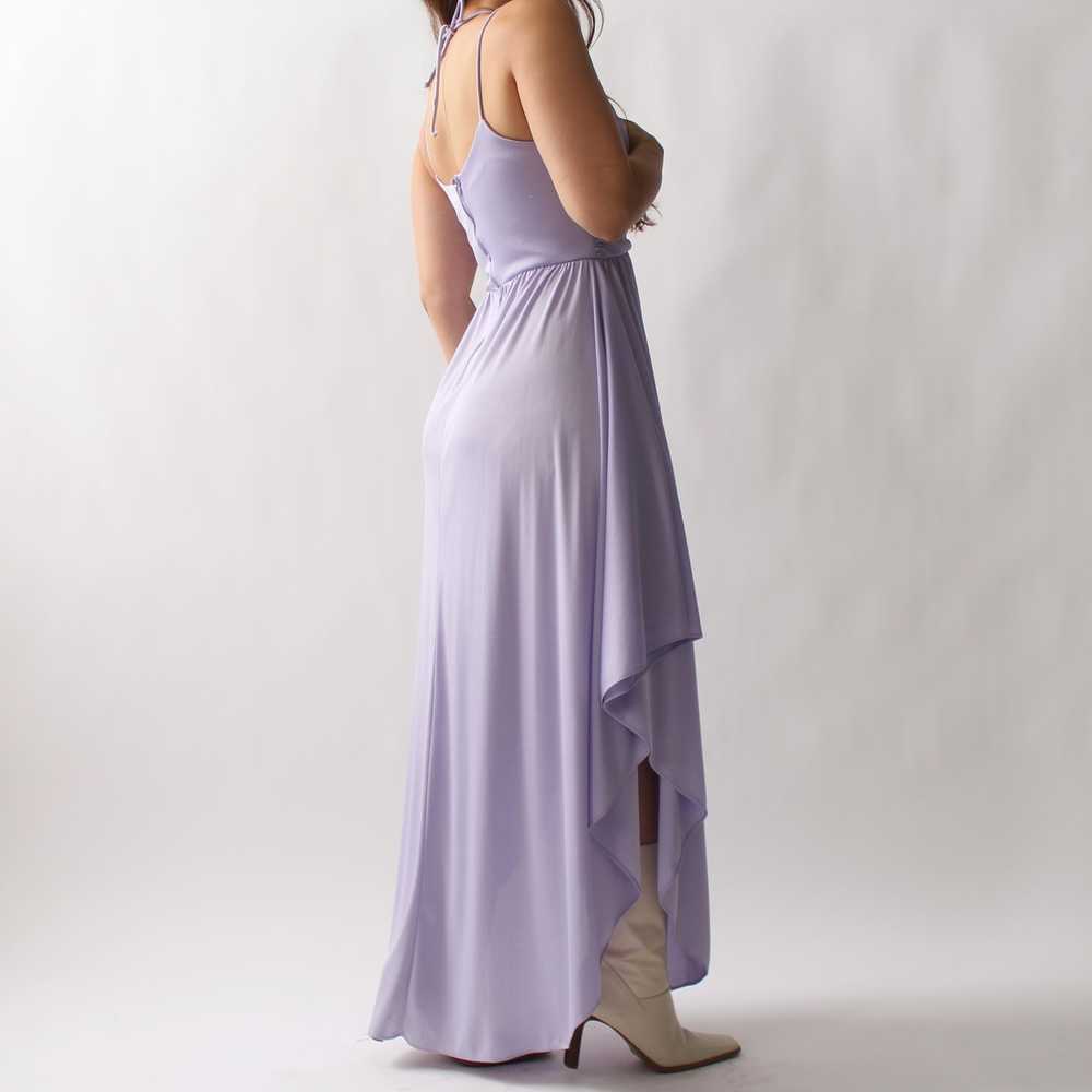 70s Lavender Drape Dress - image 6