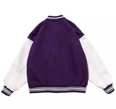 Streetwear × Vintage Bone Patchwork Varsity Jacket - image 1