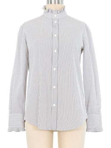 Celine Pinstripe Button Up Shirt