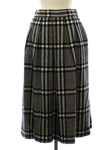 1980's Evan Picone Wool Plaid Skirt Skirt