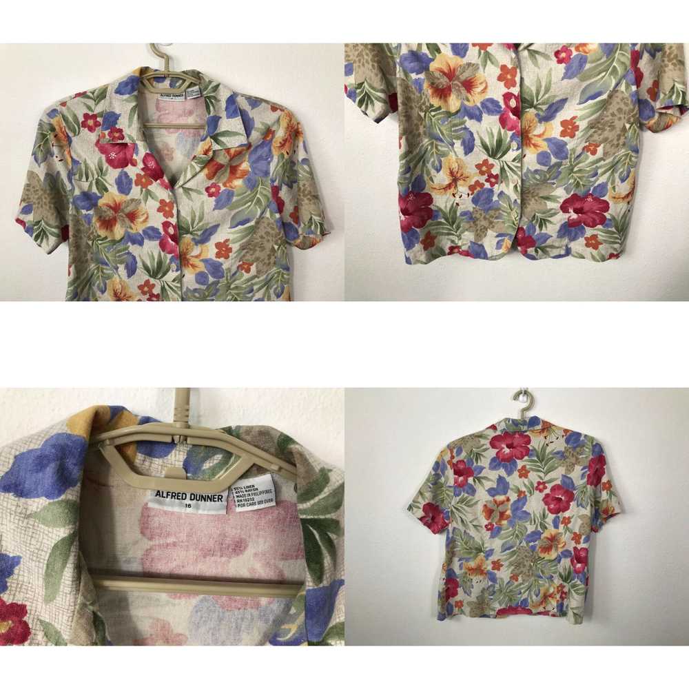 Vintage Alfred Dunner Hawaiian Shirt Womens Size … - image 4