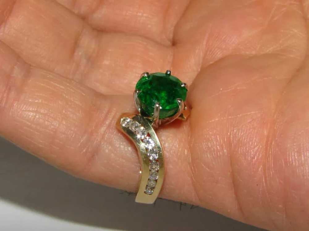 4.50CT NATURAL ROUND EMERALD DIAMOND COCKTAIL+ - image 10