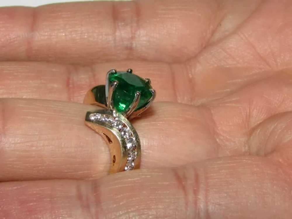 4.50CT NATURAL ROUND EMERALD DIAMOND COCKTAIL+ - image 11