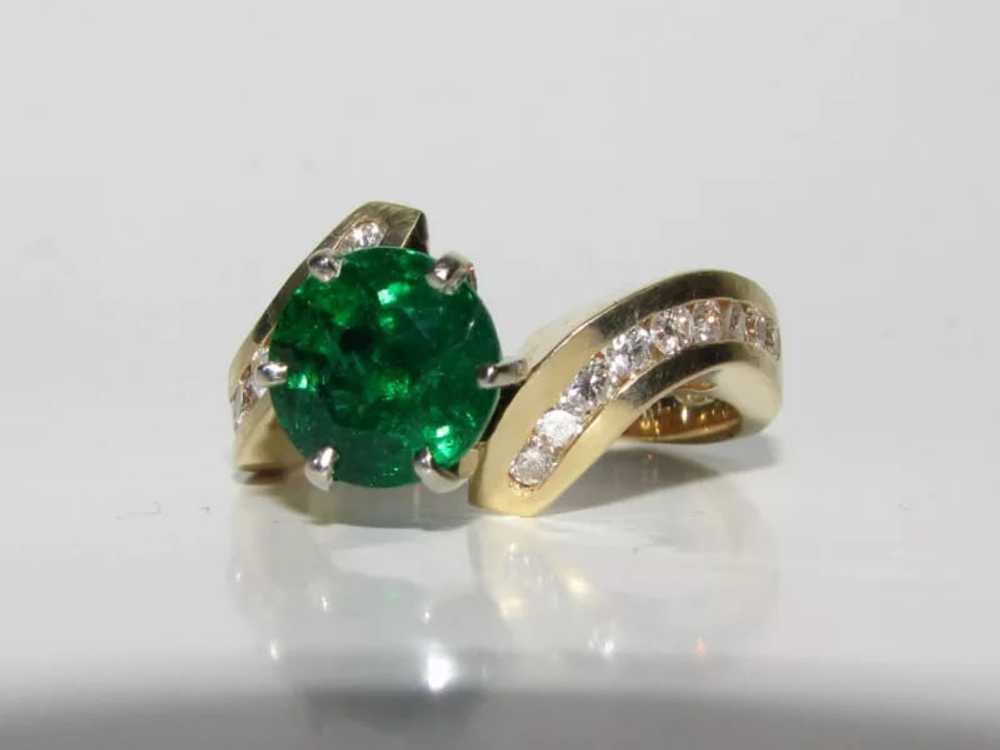 4.50CT NATURAL ROUND EMERALD DIAMOND COCKTAIL+ - image 3