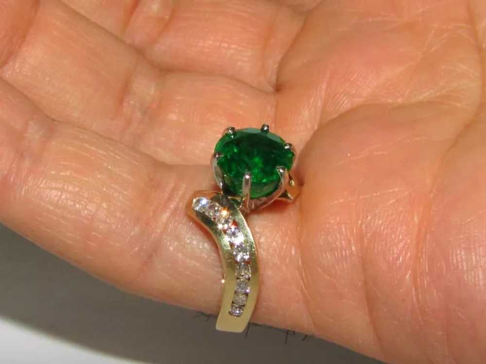 4.50CT NATURAL ROUND EMERALD DIAMOND COCKTAIL+ - image 9