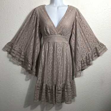 Betsey Johnson Betsey Johnson Dress Womens 6 Beig… - image 1