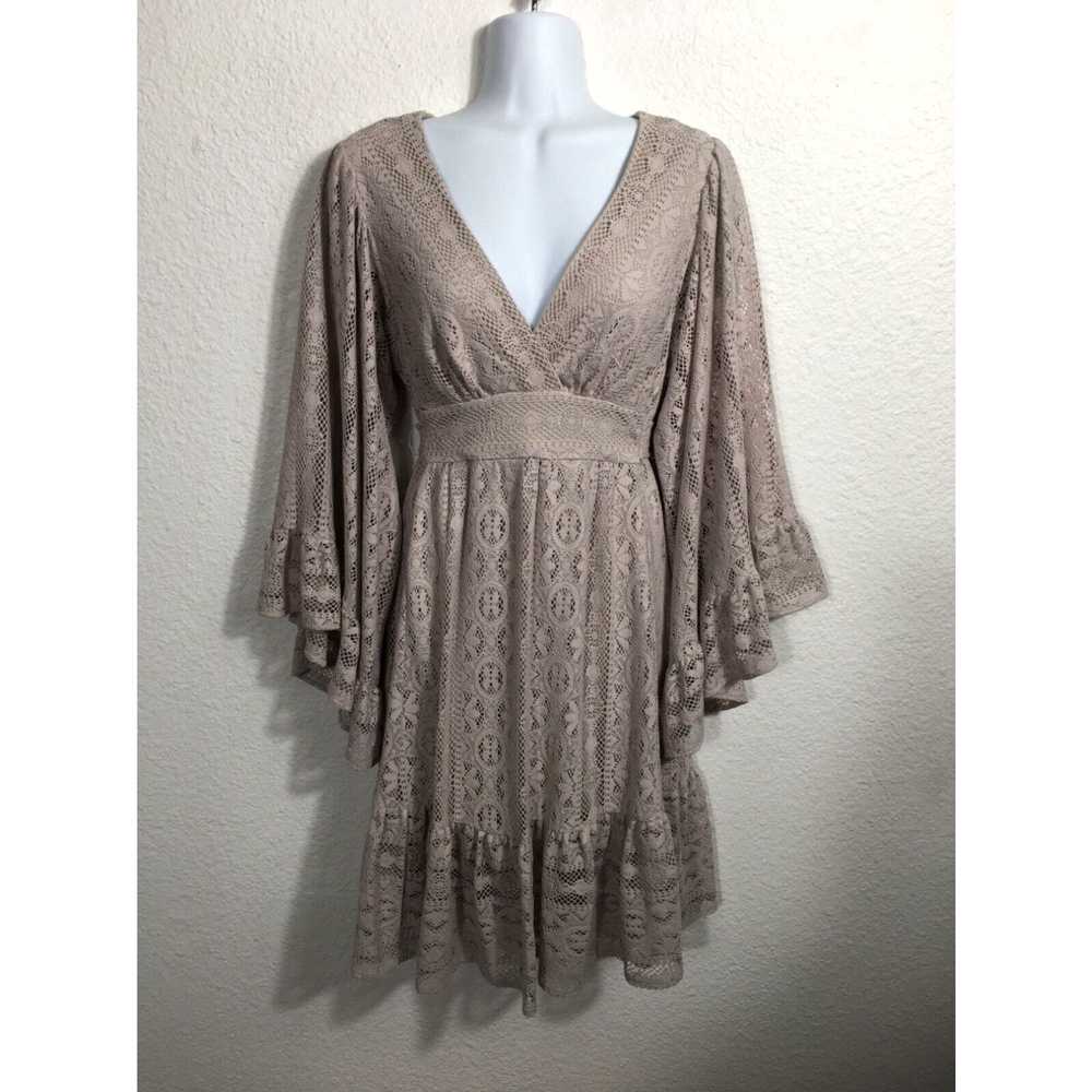 Betsey Johnson Betsey Johnson Dress Womens 6 Beig… - image 2