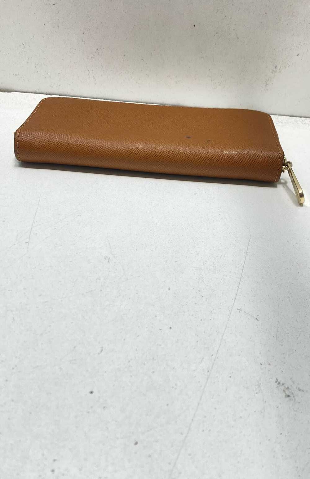 Michael Kors Brown Leather Zip Around Wallet - image 3