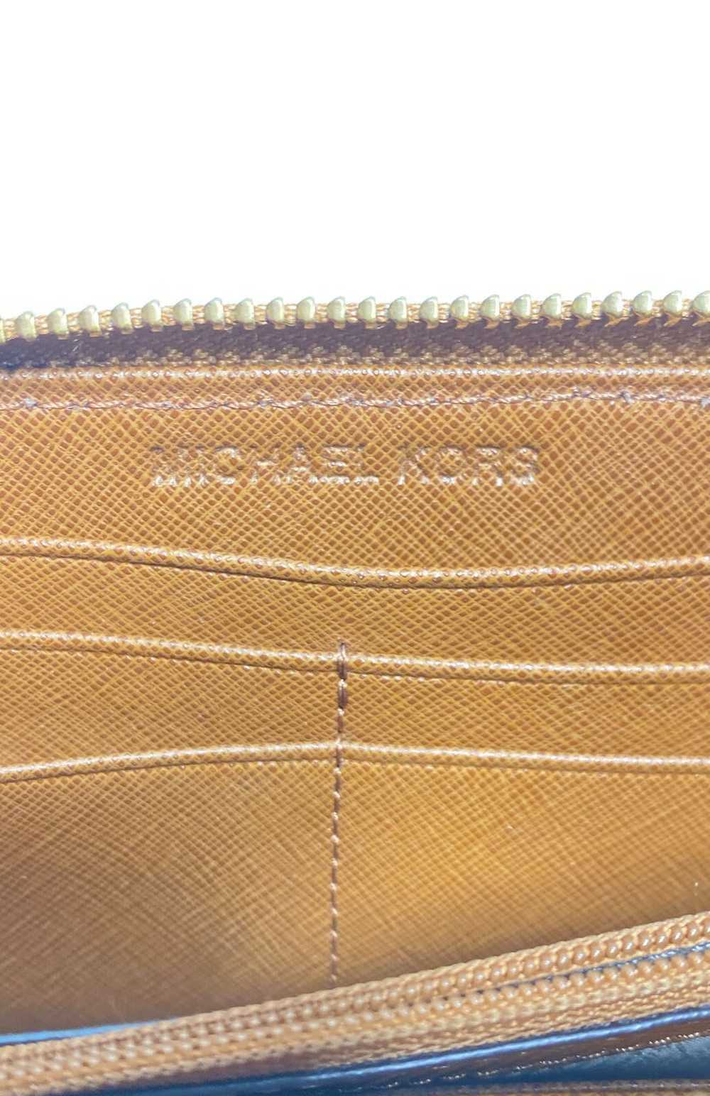 Michael Kors Brown Leather Zip Around Wallet - image 7