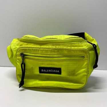 Authentic Balenciaga Explorer Neon Green Belt Bag