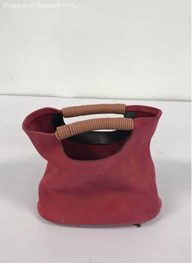 Simon Miller Leather String Handle Hand Bag Red - image 1