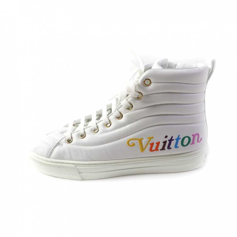 LOUIS VUITTON High cut sneakers Main: Leather whi… - image 4