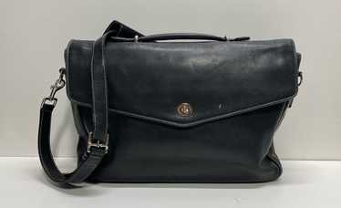 Coach Leather Lexington Turnlock Briefcase Bag Bl… - image 1