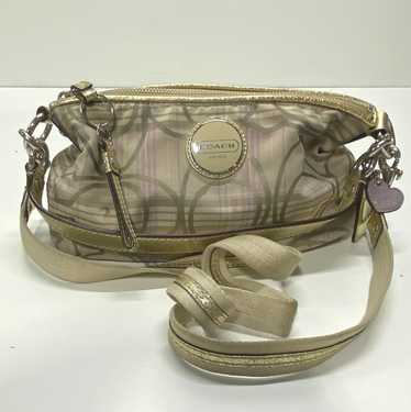 Coach Monogramed Shoulder Bag Multicolor