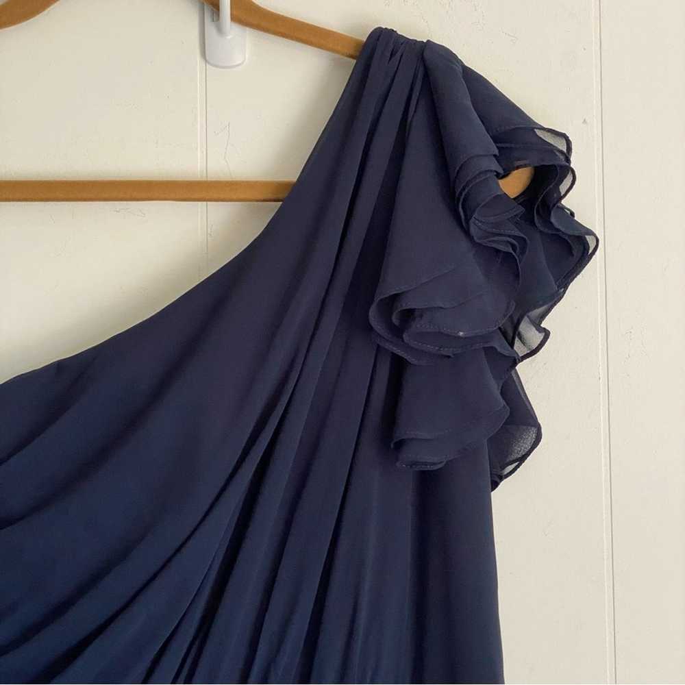 Brand Dessi Collection Navy Blue Ruffled One Shou… - image 5