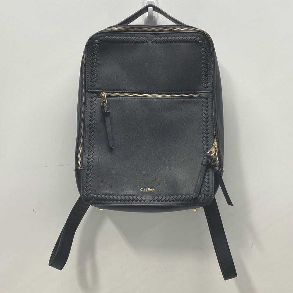 Calpak Leather Kaya Laptop Backpack Black - image 1