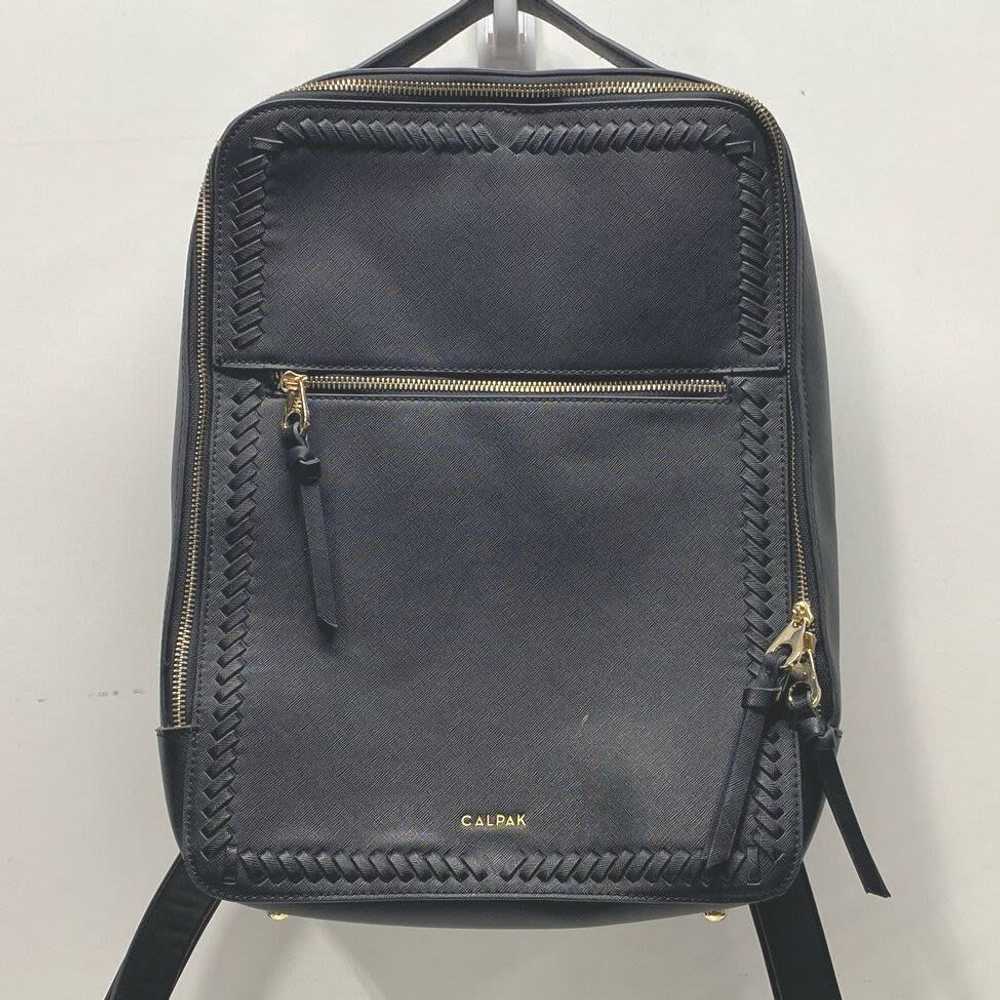 Calpak Leather Kaya Laptop Backpack Black - image 2