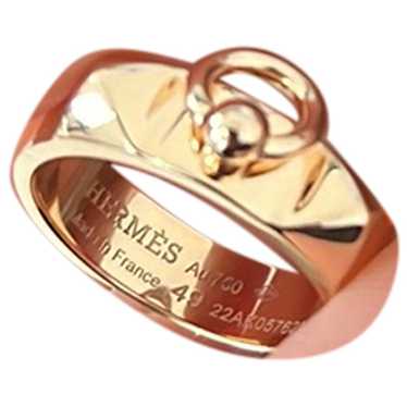 Hermès Collier de chien pink gold ring