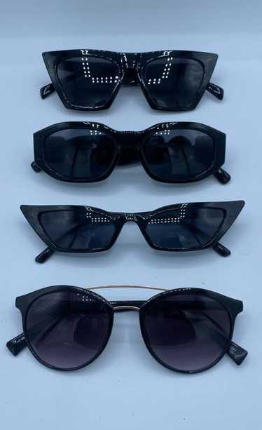 4 Unbranded Bundle Black Sunglasses - Size One Siz