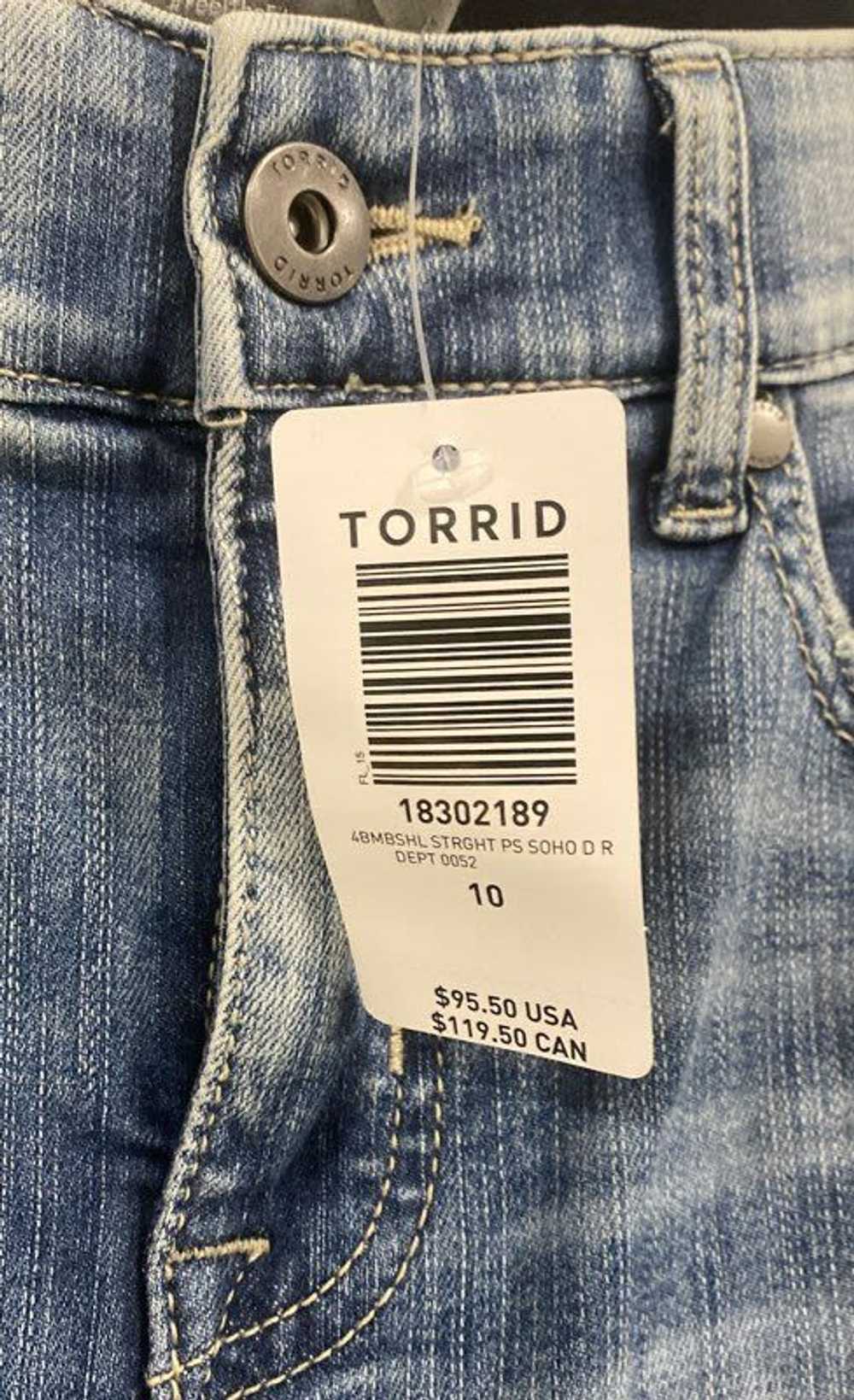 NWT Torrid Womens Blue Stretch Distressed Bombshe… - image 5