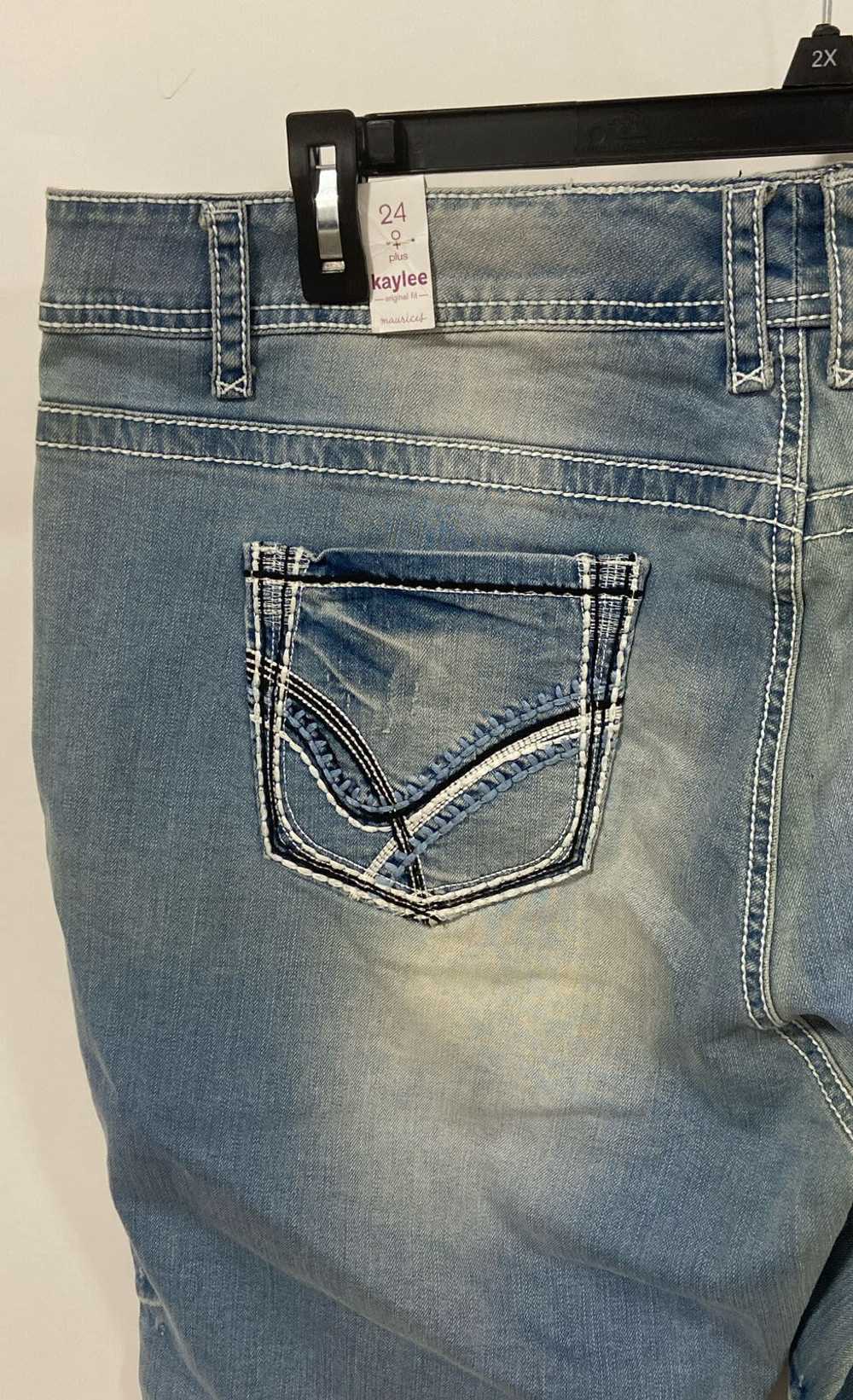 NWT Maurices Womens Blue High Rise Medium Wash De… - image 5