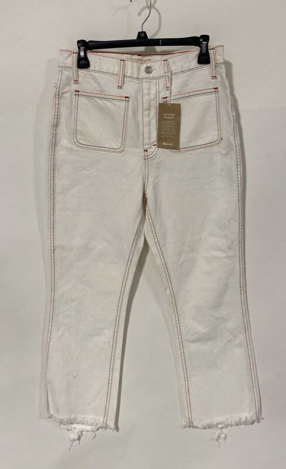 NWT Madewell Womens White Rigid Demi Boot Cotton … - image 1