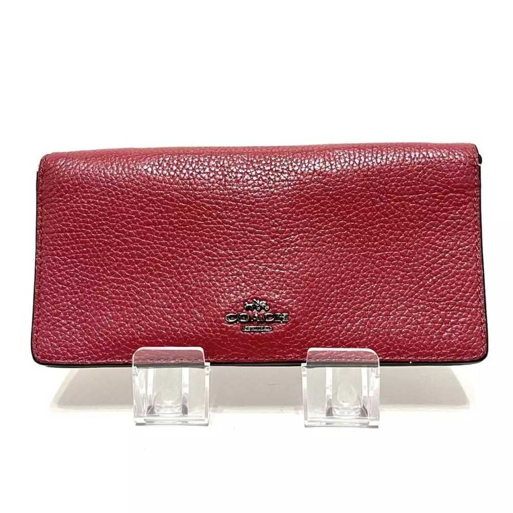 Coach Leather clutch bag - image 4