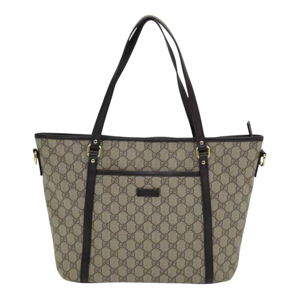 Gucci Gg Canvas Beige Canvas Tote Bag (Pre-Owned) - image 8