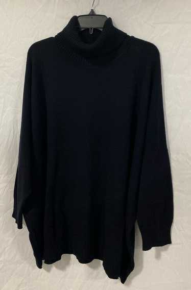 Eskandar Oversized Black Knit Sweater - One Size