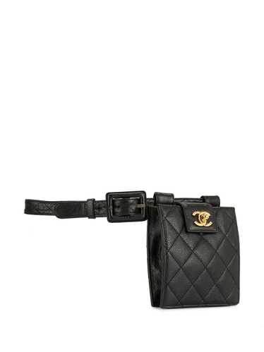 CHANEL Pre-Owned 1992 diamond quilted belt bag - B