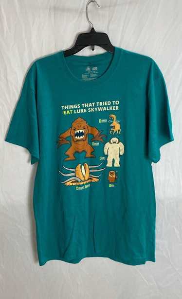 NWT Disney Star Wars Mens Turquoise Blue Cotton Pu