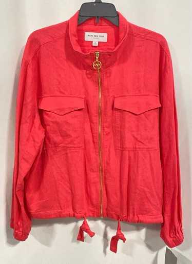 NWT Marc New York Womens Red Linen Pockets Long S… - image 1