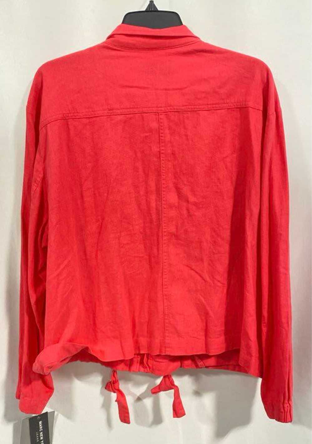 NWT Marc New York Womens Red Linen Pockets Long S… - image 2